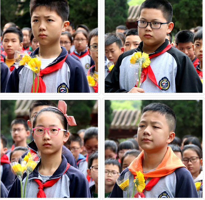 翠外学子赴烈士林园祭扫英灵-宜宾市翠屏区棠湖学校